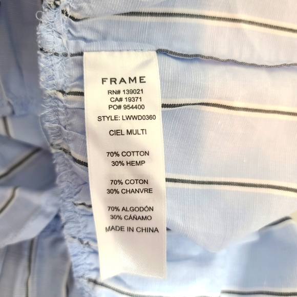 Frame Gemma Asymmetrical Dress In Ciel Multi Size Small - Picture 9 of 13